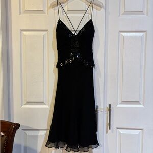 Morrell Maxie Black Dress with Sequin Details